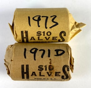 Group of 40 1970s US Kennedy Half-Dollar Coins