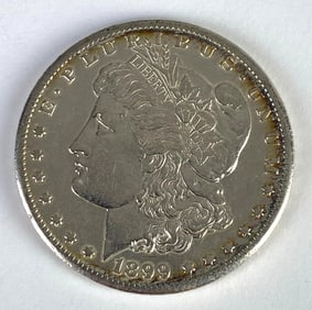 1899 US Morgan Silver Dollar Coin