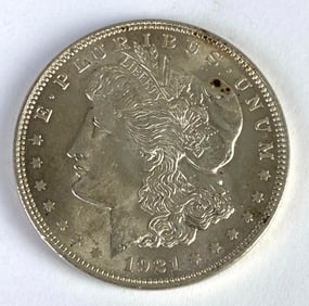 1921 US Morgan Silver Dollar Coin