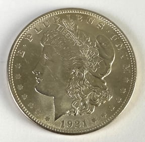 1921 US Morgan Silver Dollar Coin