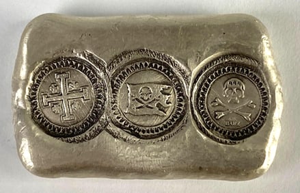 MK Barz Pirate 1 Troy Oz .999+ Fine Silver Bar