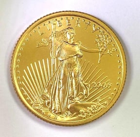 2006 $10 American Gold Eagle 1/4th oz Fine Gold Coin