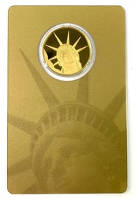 2017 Solomon Islands Lady Liberty $25 1/4 oz 999.9 Gold Proof Coin