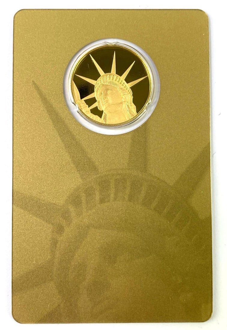 2017 Solomon Islands Lady Liberty $25 1/4 oz 999.9 Gold Proof Coin (1 of 2)