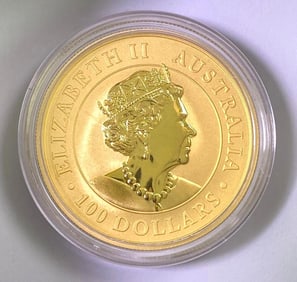 2021 Australia Australian Kangaroo $100 1 oz 999.9 Gold Coin