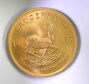 1976 South Africa Krugerrand 1oz. Fine Gold Coin