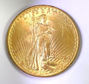 1924 US $20 American Gold Eagle Coin