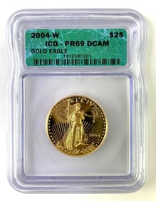 2004-W $25 Gold Eagle ICG PR69 DCAM