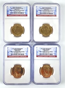 Group of 4 2007 NGC Graded Brilliant Uncirculated Presidential Dollars