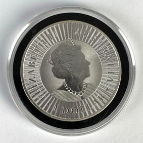 2020 Australian Elizabeth II Kangaroo $1 .9999 Fine Silver 1 Oz Coin