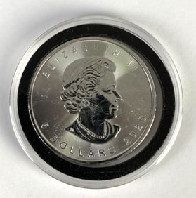 2020 Canadian Elizabeth II .999 Fine Silver 1 Oz $5 Coin