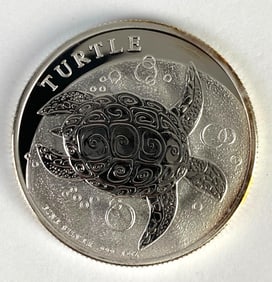2015 Elizabeth II Turtle .999 Fine Silver 1 Oz Round