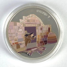Holy Land Mint Colorized Statio V .999 Fine Silver 1 Oz Round