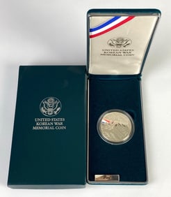 US 38th Anniversary Korean War Memorial Silver Dollar Coin Proof