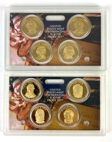 Group of 2 US mint Presidential $1 Coin Proof Sets