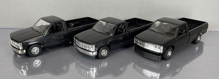 Group of 1988 Chevy Silverado C-1500 Dealership Promo Trucks