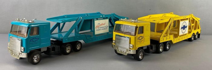 Group of 2 Chevrolet Car Haulers Trucks