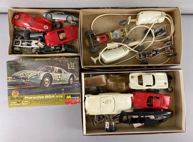 Group of Assorted Slot Car Parts