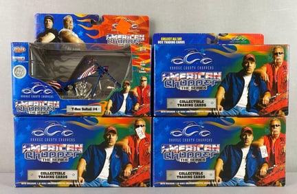 Group of 4 Joyride Die-Cast American Chopper Bikes