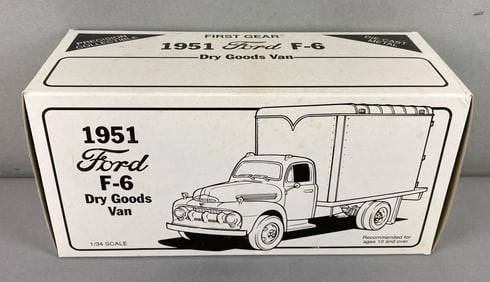 First Gear Inc 1951 Ford F-6 Dry Goods Die-Cast Van