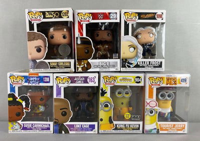 Group of 7 Funko Pop Figures