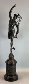 Antique Jean De Bologne Mercury Bronze Statue