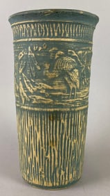 Redwing Stoneware Bird Vase