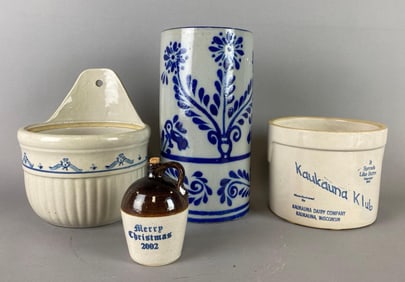 Group of 4 Stoneware Items