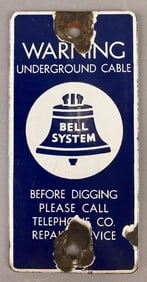 Antique Bell System Porcelain Sign