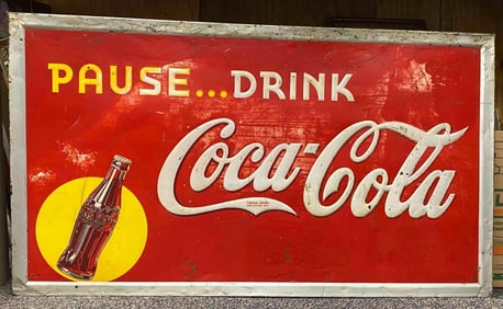 Vintage Coca-Cola Advertising Metal Sign