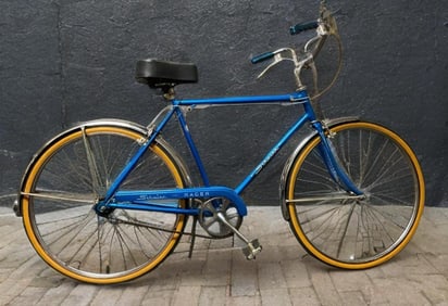 Vintage Blue Schwinn Racer Bike