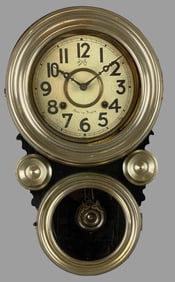 Vintage Wall Hanging Takanos Clock Factory Case Clock