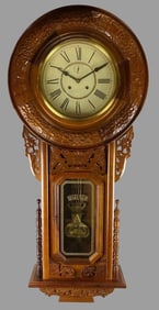 Ornate Regulator A Hanging Clock