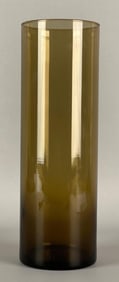 Smoke Glass Cylinder Vase