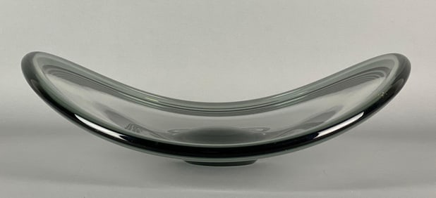 1959 Holmegaard Signed Per Lutken Smoke Art Glass Bowl