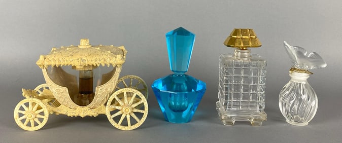 Group of 4 Vintage Perfume Bottles