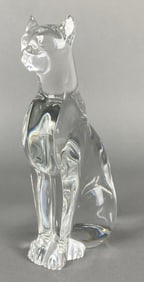 Baccarat Crystal Egyptian Cat Figurine