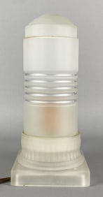 Art Deco Frosted Glass Wall Sconce