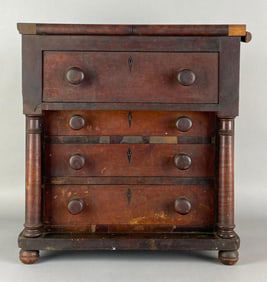 Antique Wood Salesman Sample Miniature Dresser