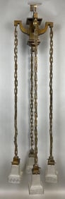 Antique Brass 4 Light Chain Chandelier