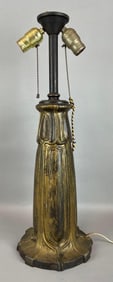 Antique Bronzed Cast Iron Table Lamp