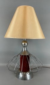 Vintage MCM Chrome Wire Table Lamp