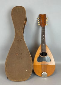 Vintage Lakeside Bowl Back Mandolin with Case