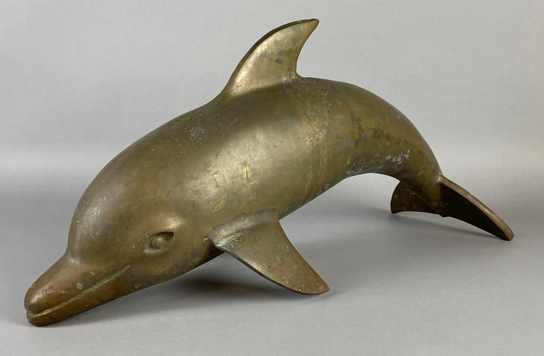 Brass Dolphin Statue (1 of 6)