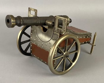Replica Civil War Cannon Metal Trinket Box