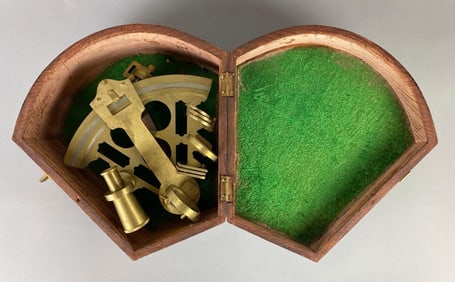 Thos J. Evans Sextant with Brass Fittings