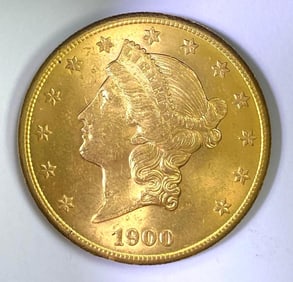 1900 $20 Liberty Gold Head Coin