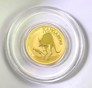 2022 Australia Kangaroo $15 1/10 oz .9999 Fine Gold Coin