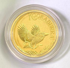 2024 Australia Kookaburra $15 1/10 oz .9999 Fine Gold Coin