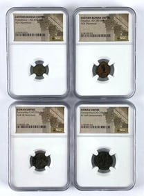 Group of 4 NGC Ancients Eastern Roman Empire Era Coins